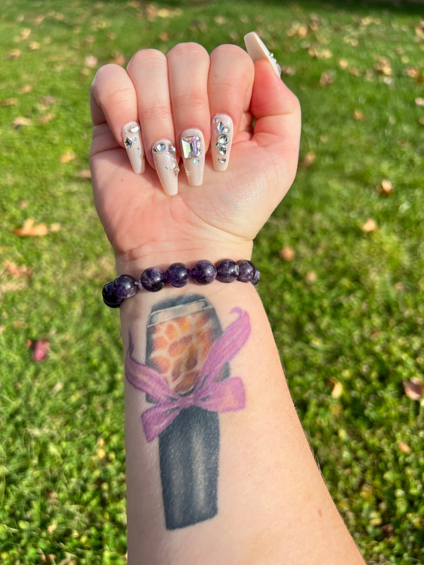 Gorgeous Amethyst Bracelet 10MM