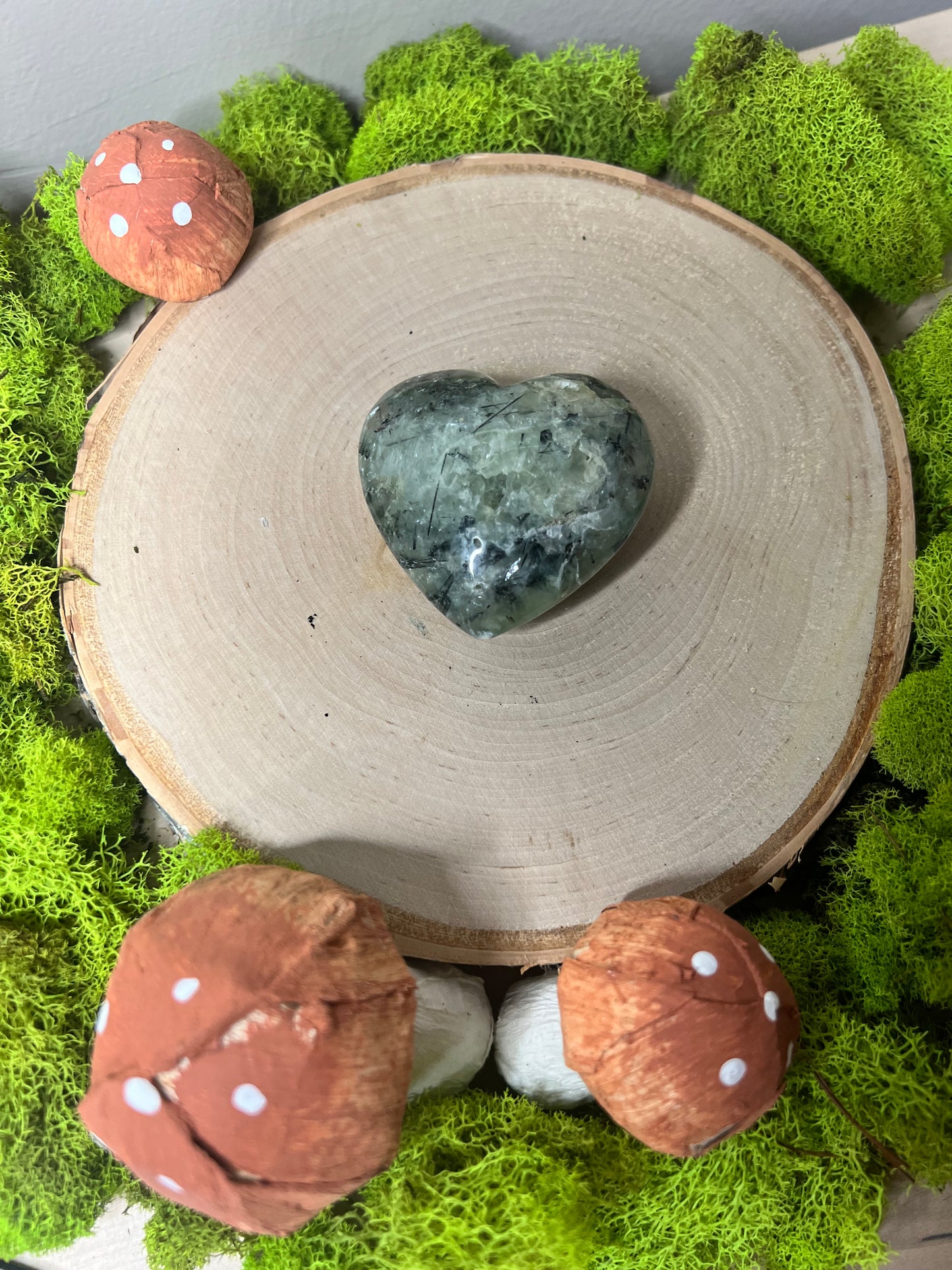 Gorgeous Green Prehnite Heart