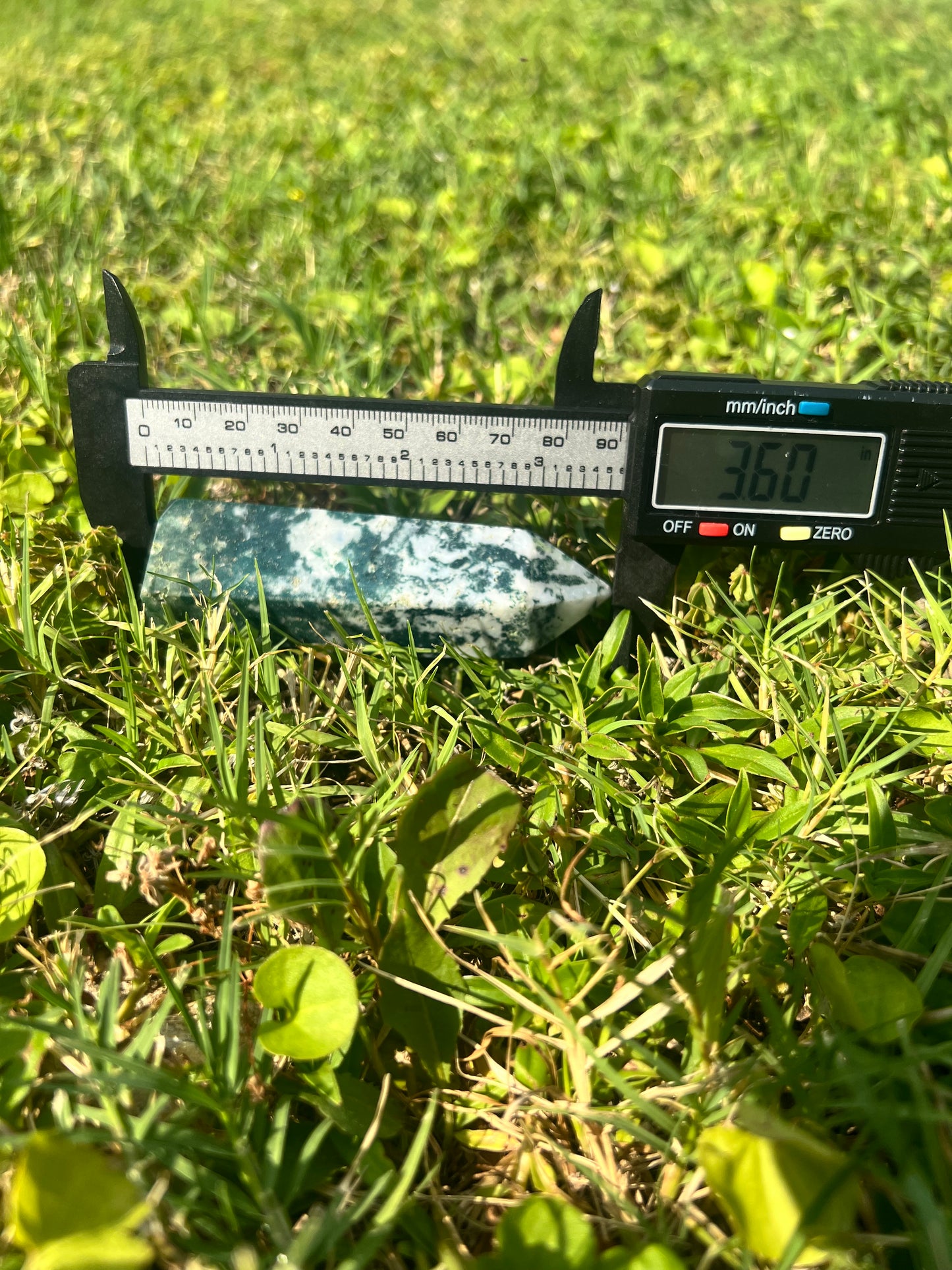 Beautiful Pine Green Tree Agate Tower