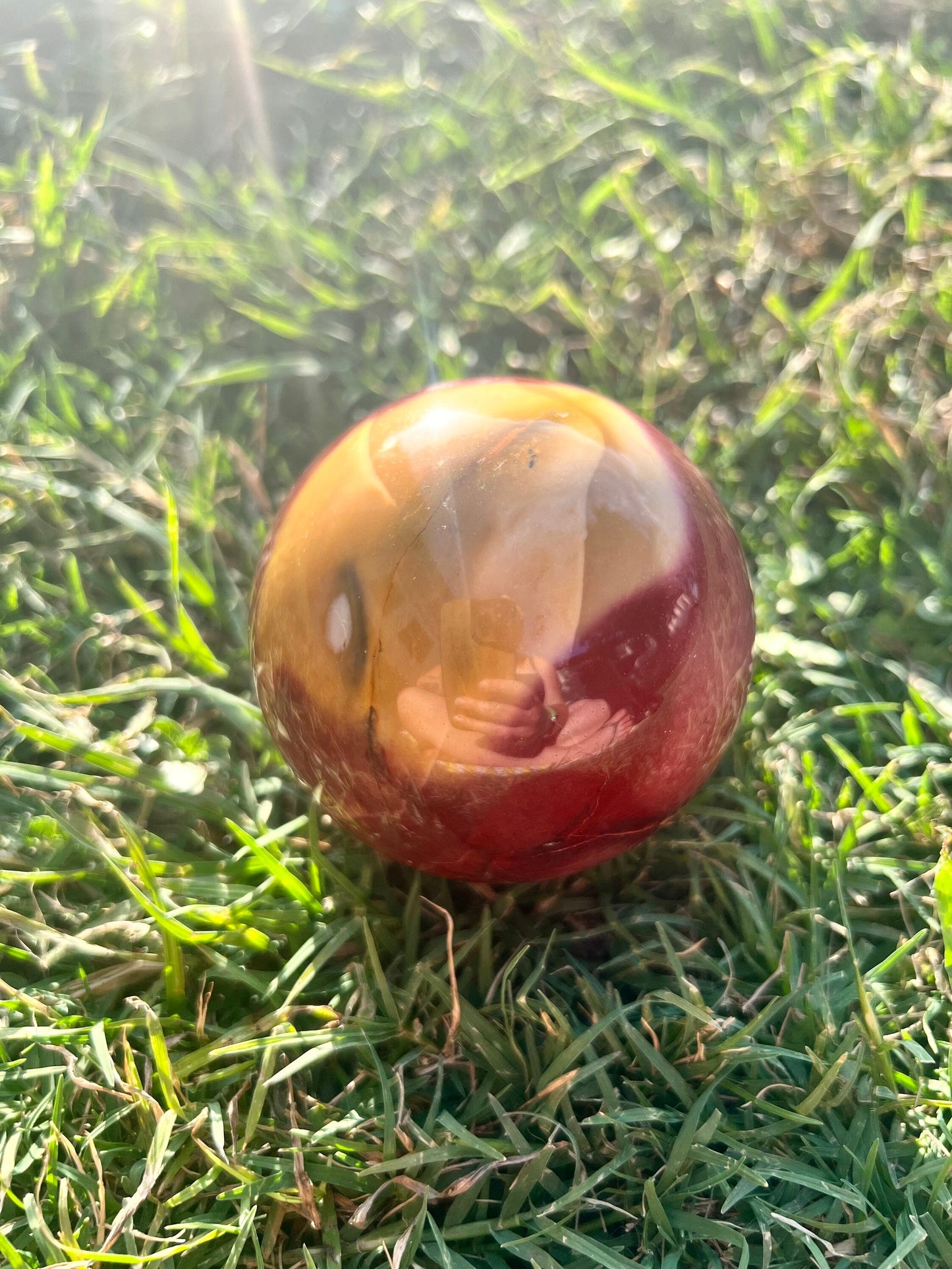 Gorgeous Bright Colorful Mookaite Sphere