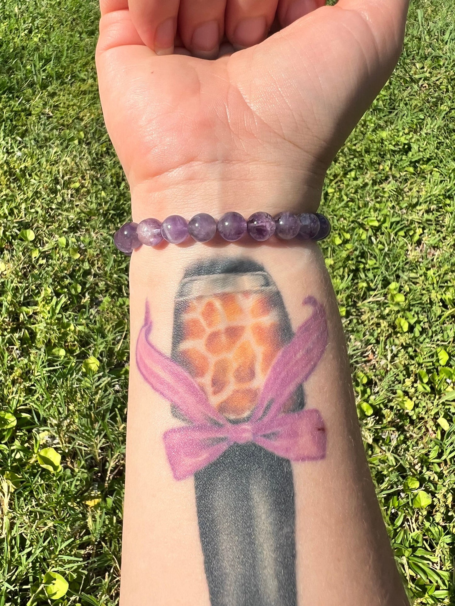 Beautiful Amethyst Bracelet 8MM