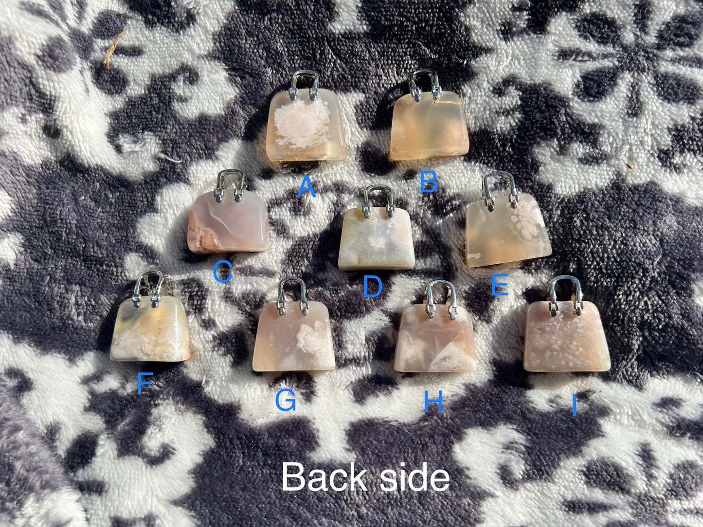Cute Unique Flower Agate Purse