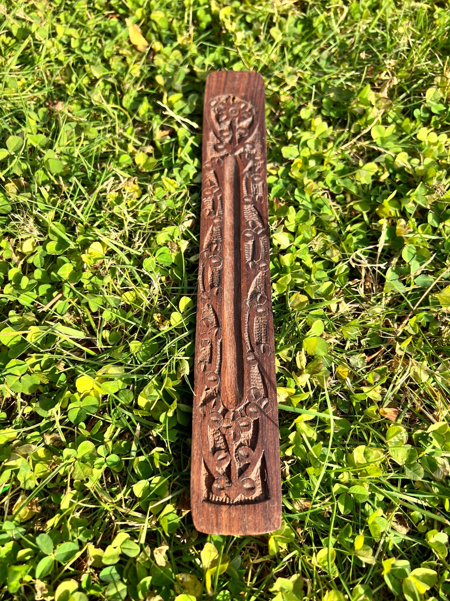 Gorgeous Hand Carved Stick Incense Holder from India
