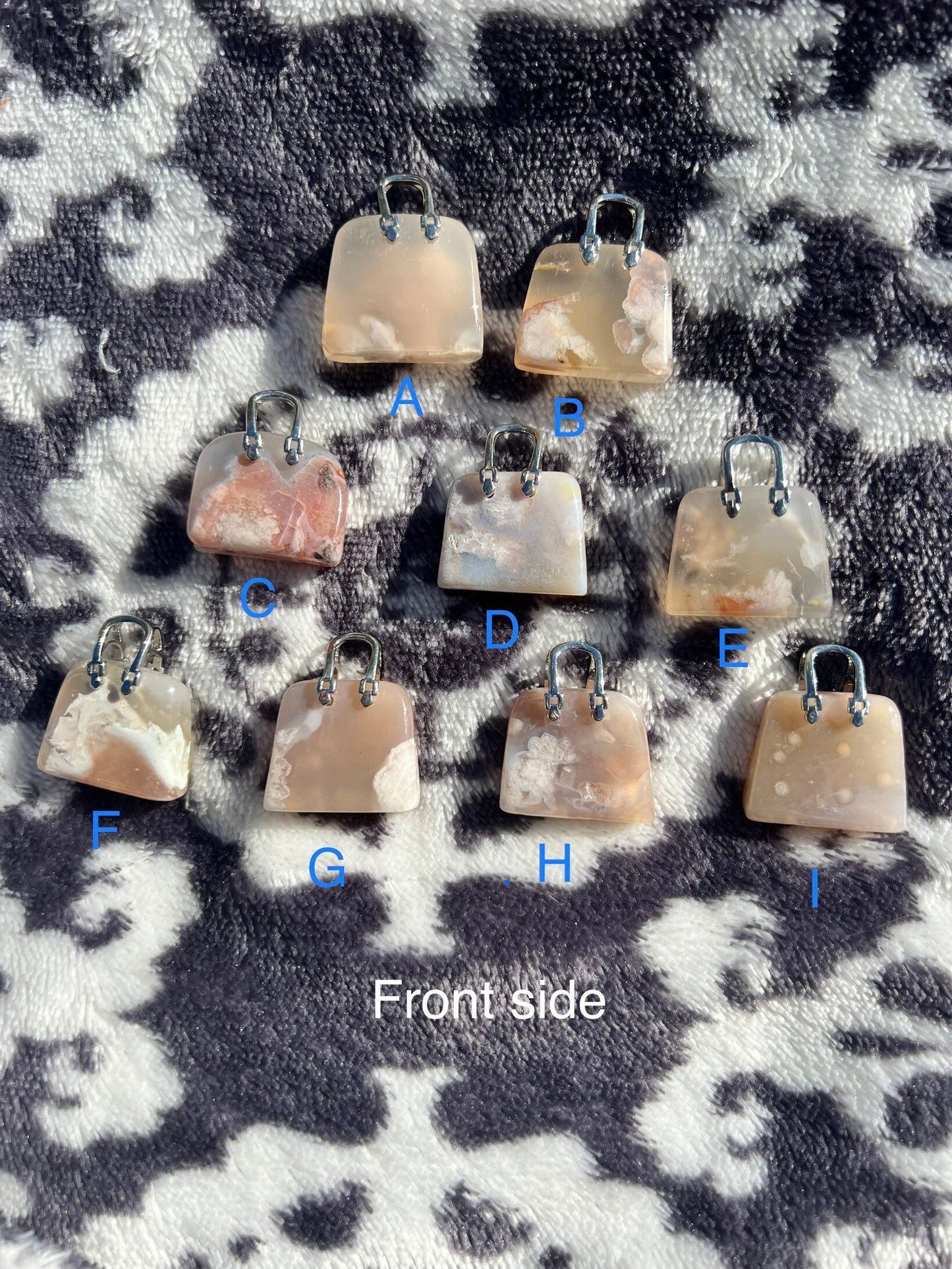 Cute Unique Flower Agate Purse