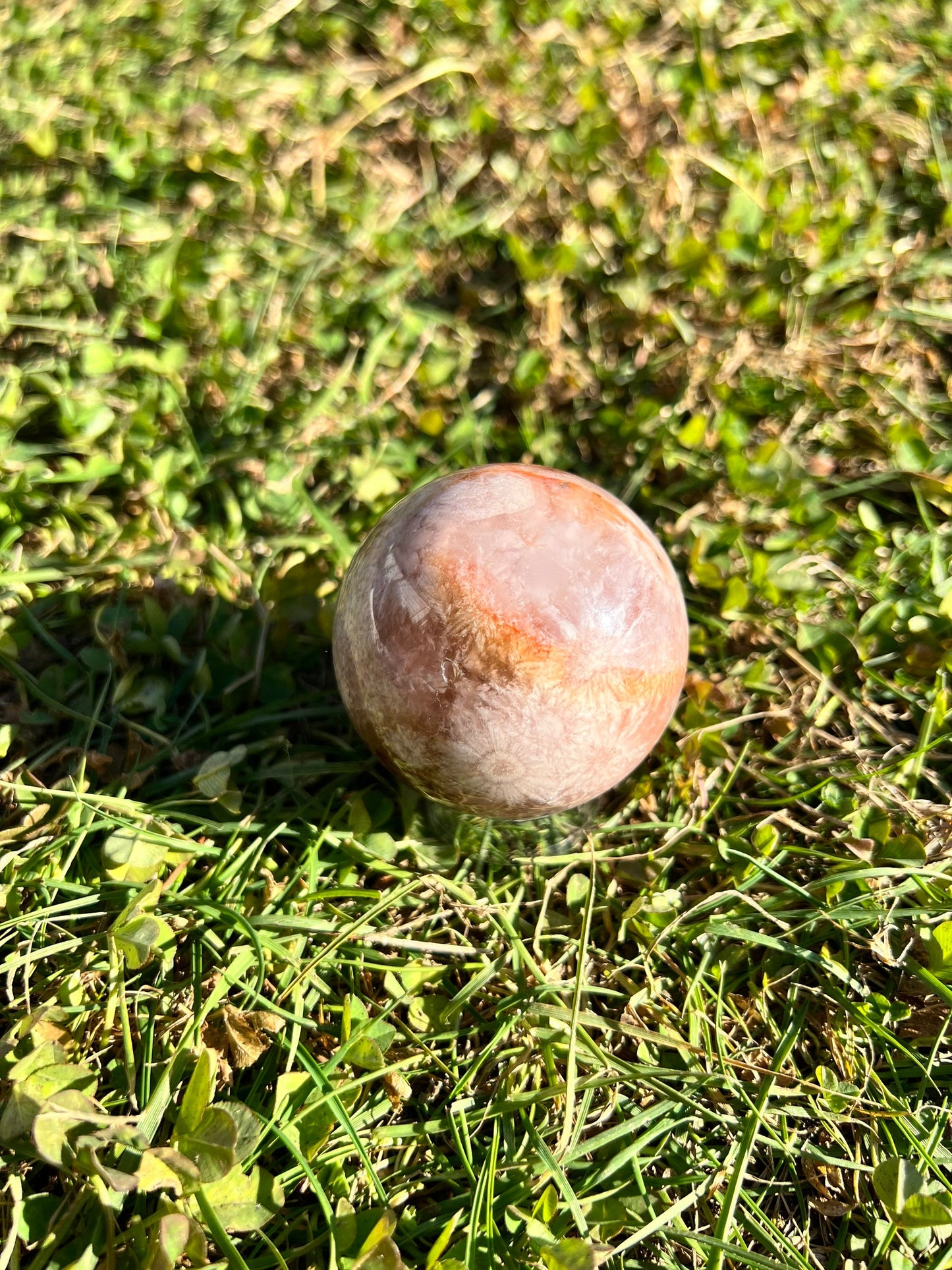Gorgeous Cotton Candy Pink Flower Agate with Pink Amethyst Sphere