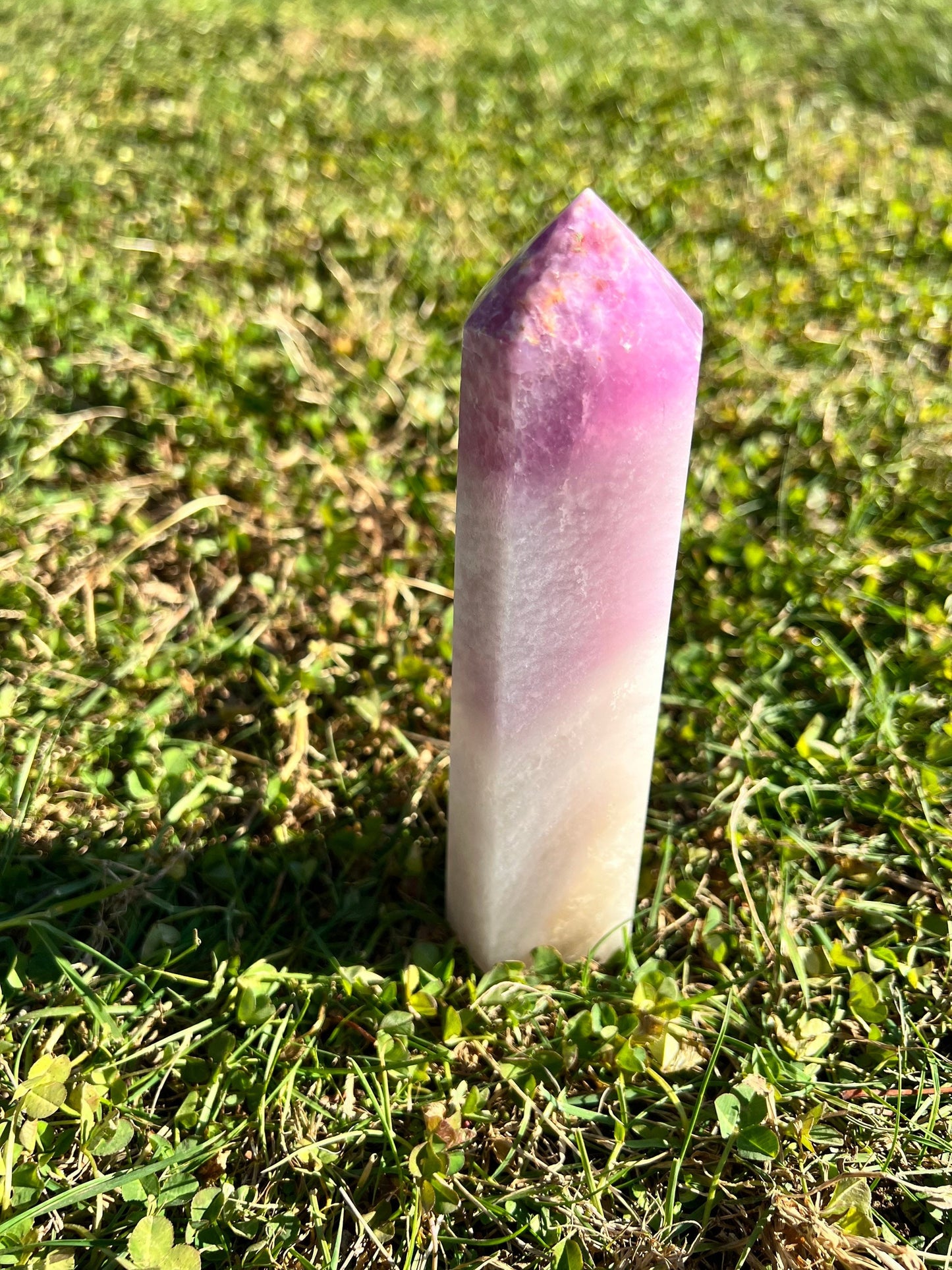 Beautiful Bright Silky Fluorite Tower