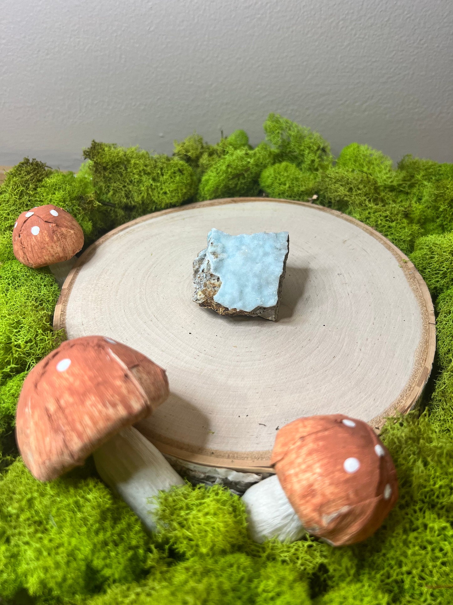 Raw Sparkly Baby Blue Hemimorphite