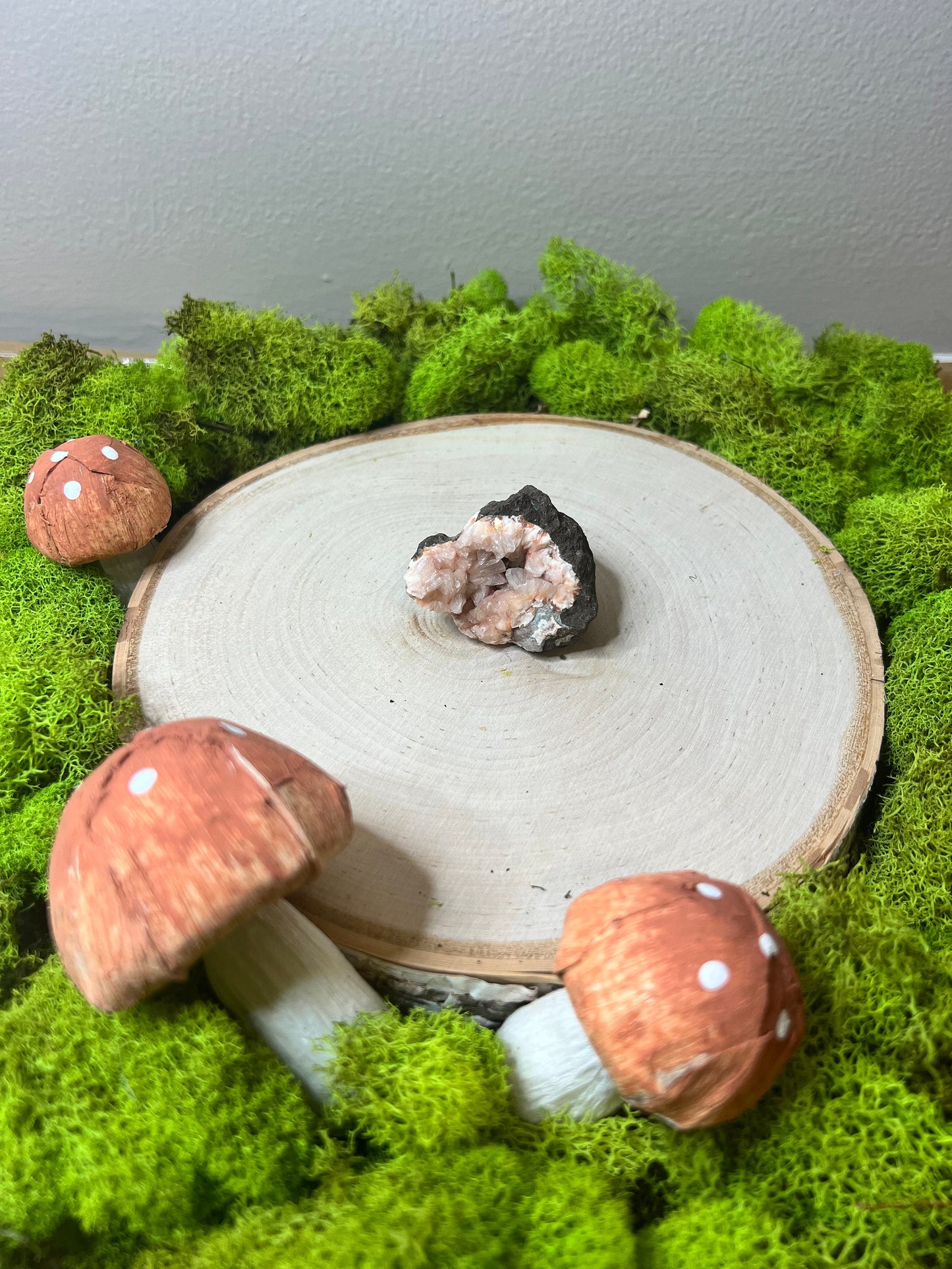 Raw Salmon Pink Heulandite Specimen