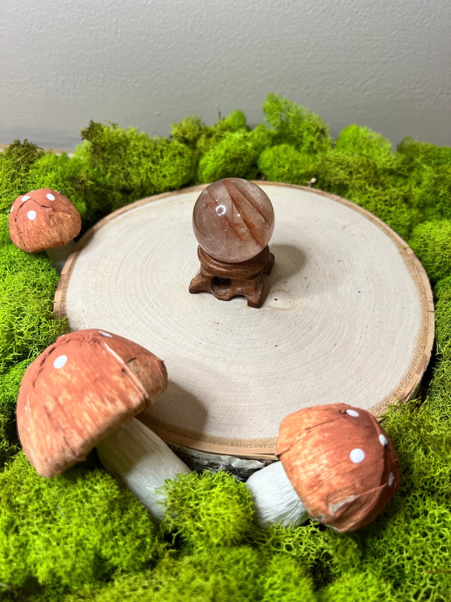 Stunning Fire Quartz Sphere