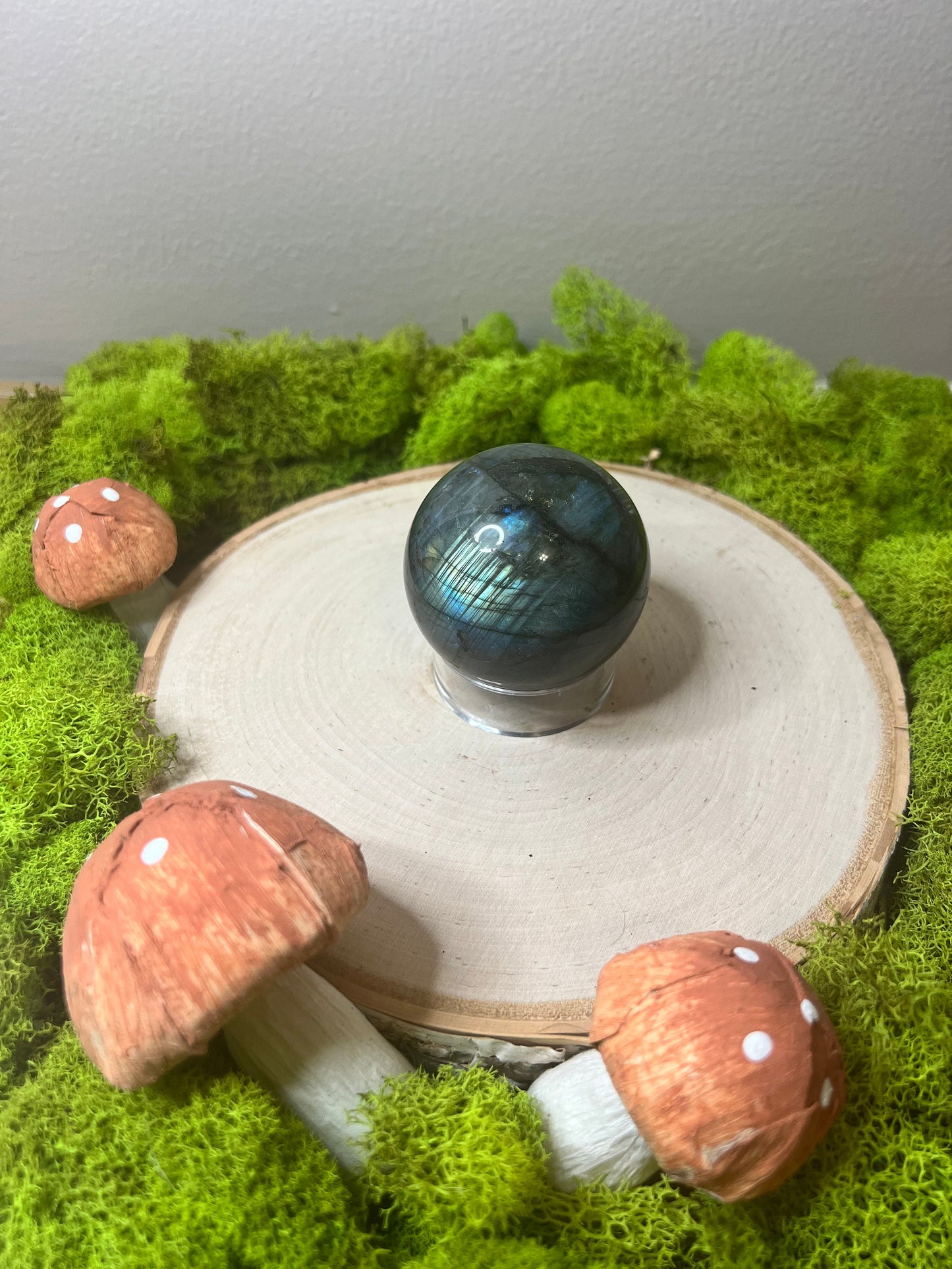 Gorgeous Labradorite Sphere with Amazing Blue Flash