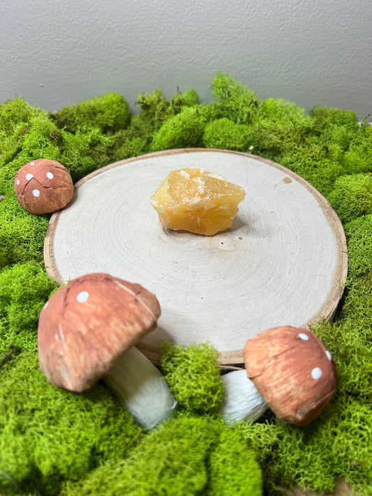 Raw Bright Orange Calcite