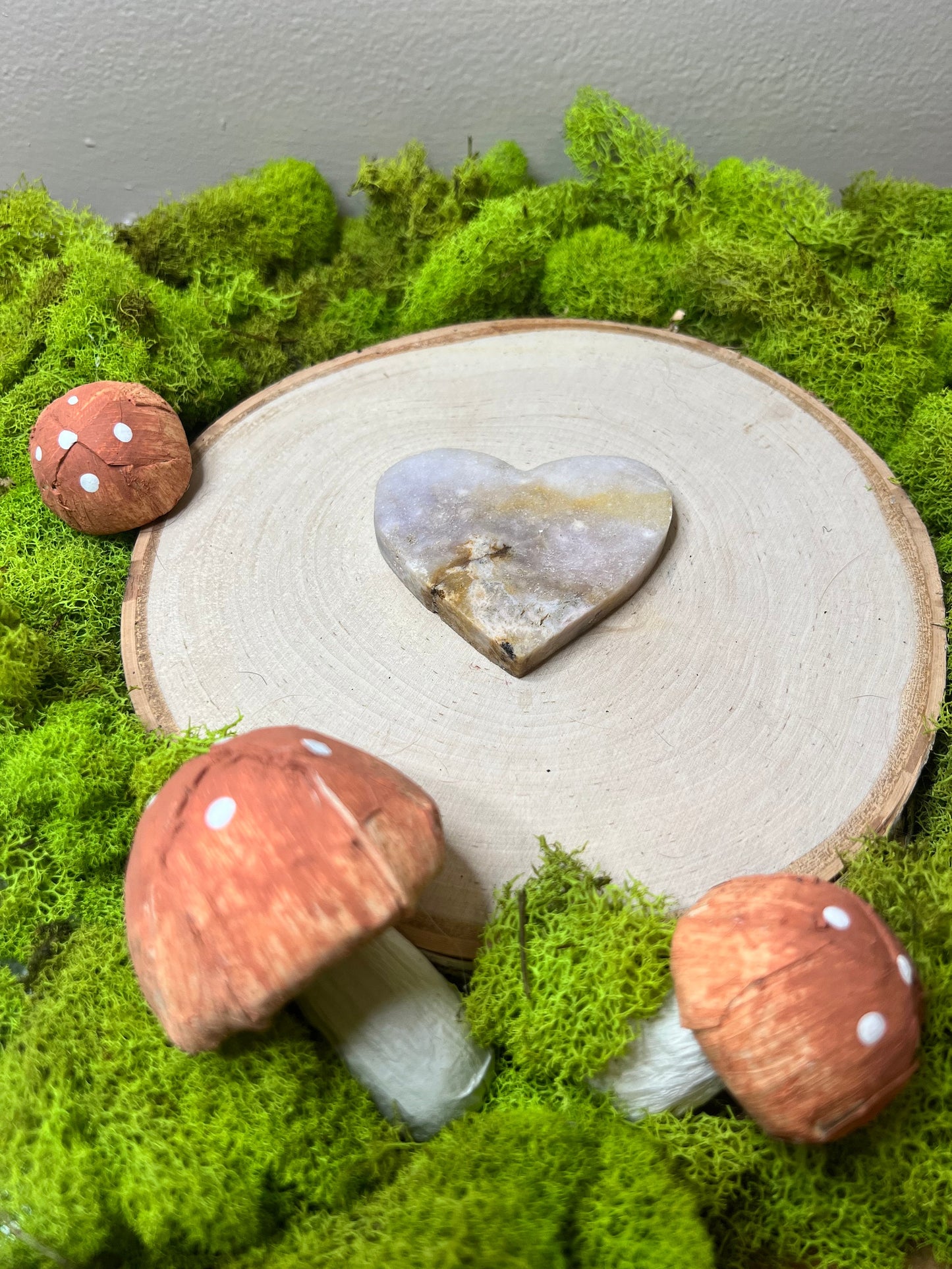 Beautiful Pink Amethyst Heart