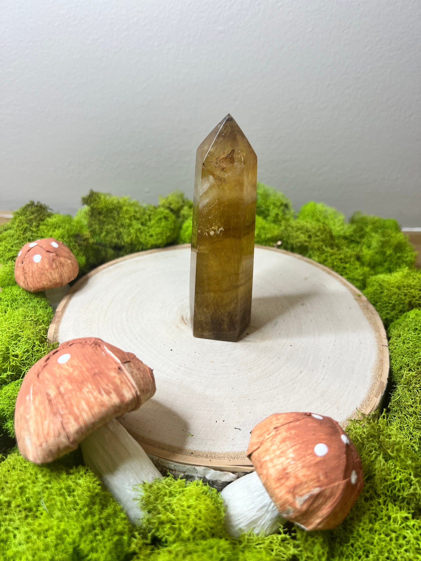 Beautiful Honey and Golden Yellow Fluorite Tower
