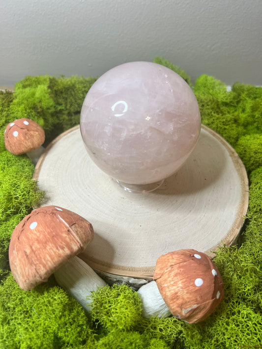 Gorgeous Pink Lemonade Rose Quartz Sphere