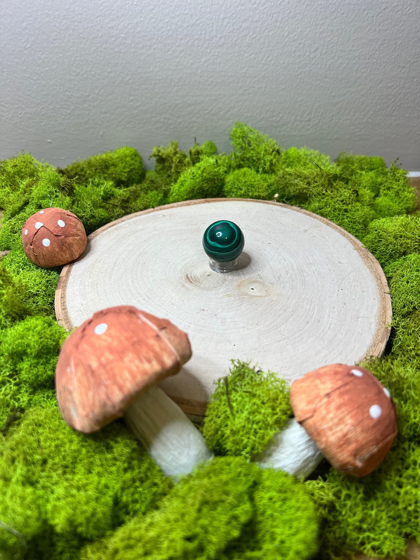 Gorgeous Genuine Mini Malachite Sphere